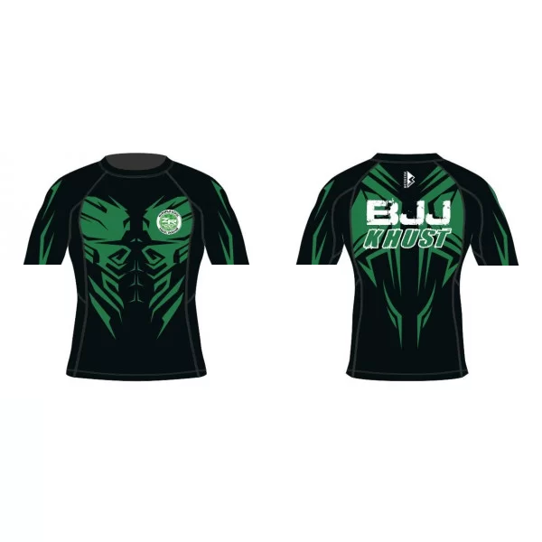 Зелений рашгард для BJJ / Дизайн 2023 / Довгий рукав / Короткий рукав
