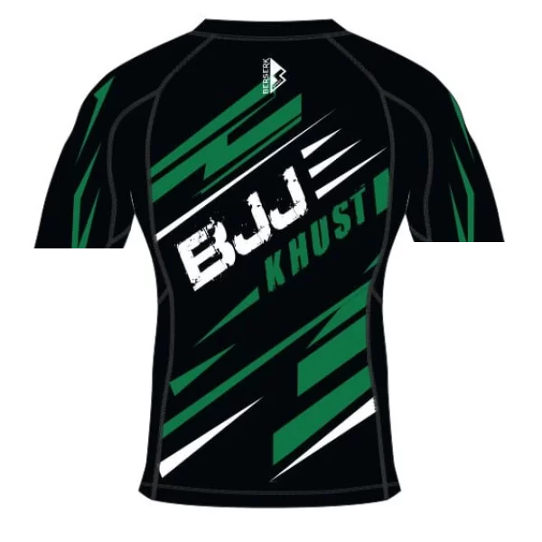 Зелений рашгард для BJJ / Дизайн 2024 / Довгий рукав / Короткий рукав