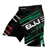 Шорти для BJJ / Зелено-чорно - червоні