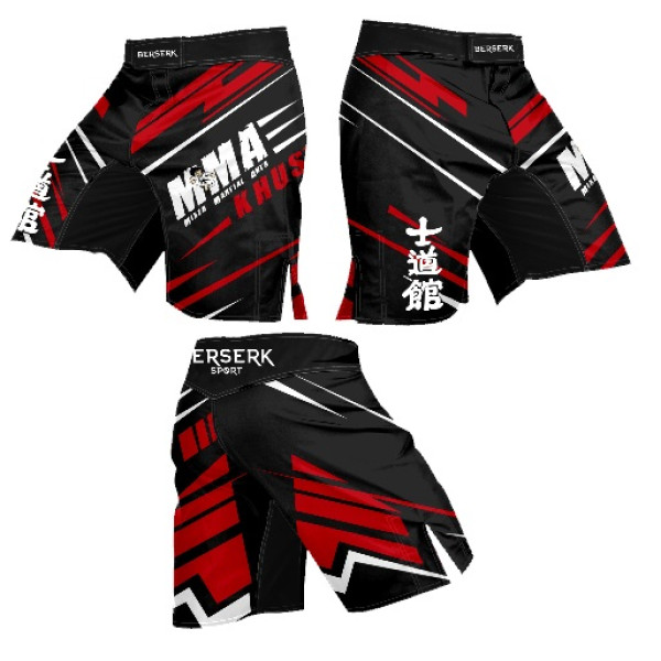 Шорти для MMA / Червоно-чорні 
